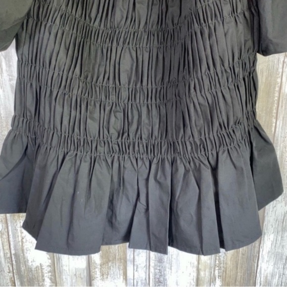 ASTR Savina Bubble Sleeve Black Top - Picture 6 of 7